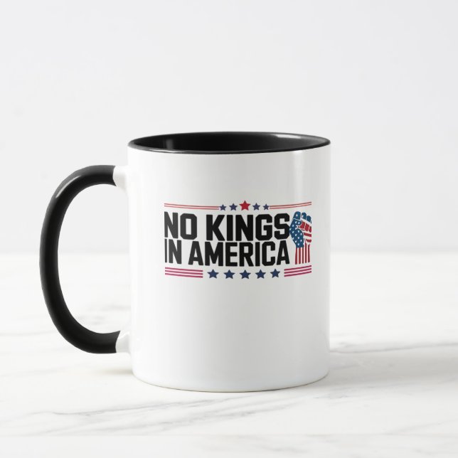 Caneca No Kings In America USA Patriotic Style (Esquerda)