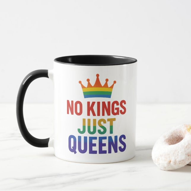 Caneca No Kings Just Queens Mug (Com Donut)