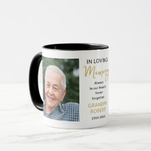 Caneca No Loving Memory 2 Photo Black And Dourado Memoria
