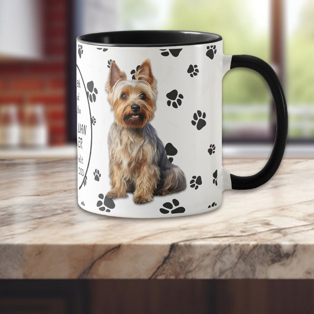Caneca No oitavo dia Deus Criou Cães Terrier australianos (Criador carregado)