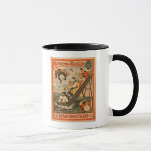 Caneca "No poster #2 da comédia musical de Coney Island