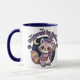 Caneca Nocturno por Natureza - Guaxinim Bruxa Fofa