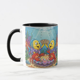 Caneca Noite de Pôquer de Peixes Tropicais: Cassino Subaq