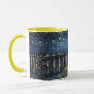 Caneca Noite Estrelada no Ródano – Inspirada em Va