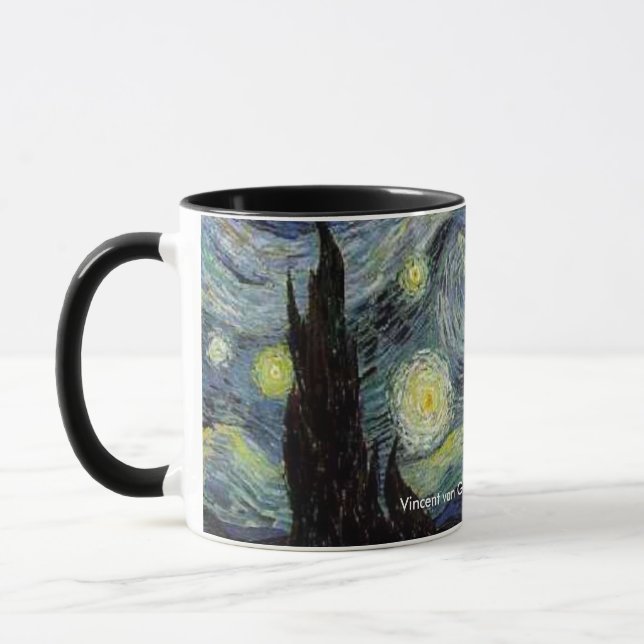 Caneca Noite Estrelada, Vincent van Gogh (Esquerda)