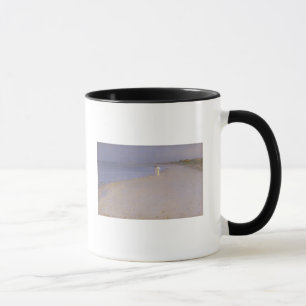 Caneca Noite na praia sul, Skagen do verão, 1893