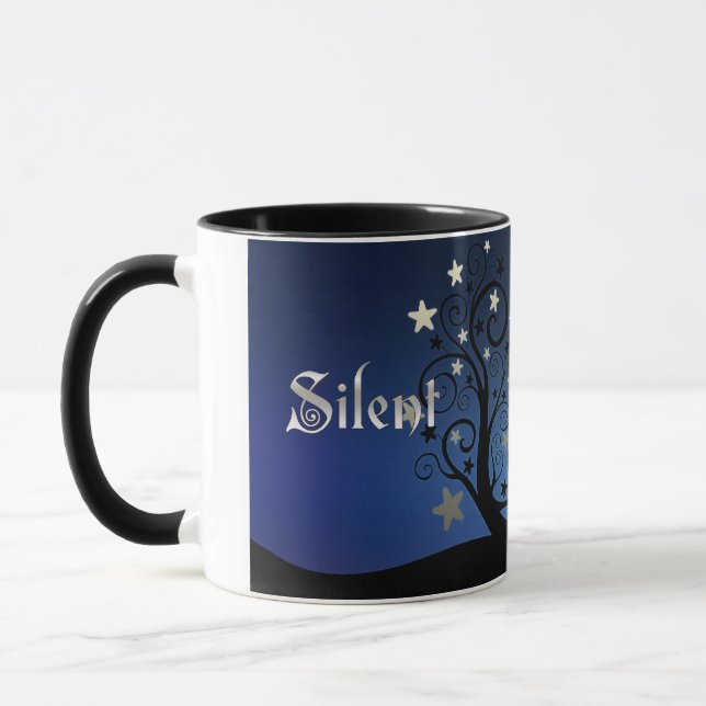 Caneca Noite silenciosa das árvores estrelados (Esquerda)