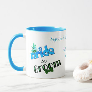 Caneca Noiva Bela E Casamento Personalizado Do Groom