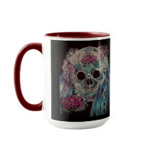 Noiva do crânio Mug 15 oz.