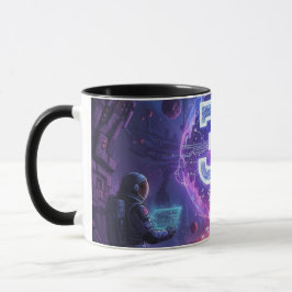 Caneca Nômades da Nebulosa Espaço Astronauta Ficção Cient