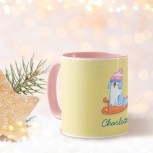 Caneca Nome Alegre do Cão de Pastoreiro Inglês Antigo Ama