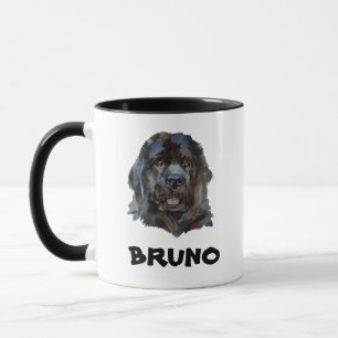 Caneca Nome Cachorro Monograma Cachorro da Terra Nova
