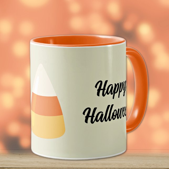 Caneca Nome, Cute Halloween Candy Corn 11oz Combo (Criador carregado)