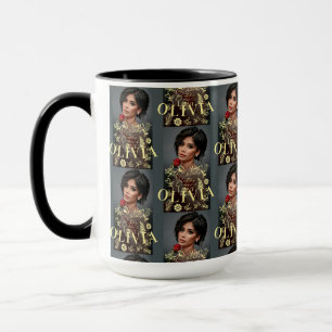 Caneca Nome da Foto Aniversário Eu Te Amo Para Família Am