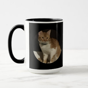 Caneca Nome da foto do gato Texto Simpatia pela perda do