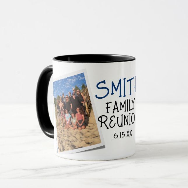 Caneca Nome da Reunião da Família Fotográfica (Frente Esquerda)