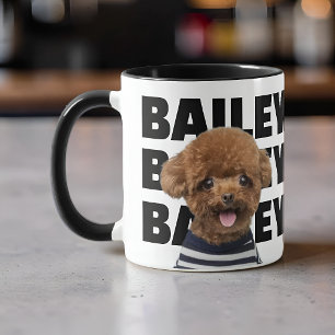 Caneca Nome de Cachorro Personalizado Presente para Amant