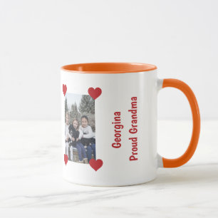 Caneca Nome de Fotos Personalizadas por Vovó Orgulhosa