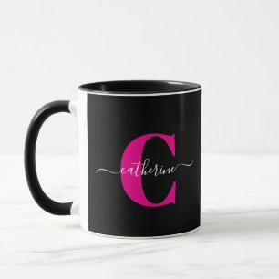 Caneca Nome de Monograma com Letra Moderna e Elegante Bla