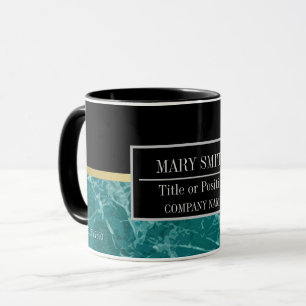 Caneca Nome do Adicionar Comercial Moderno do Marble