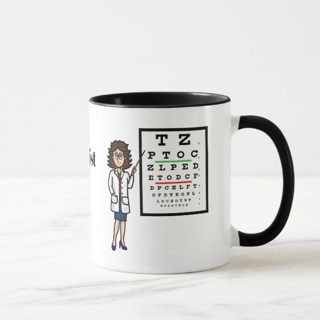Caneca Nome do desenho animado feminista optometrista (Direita)