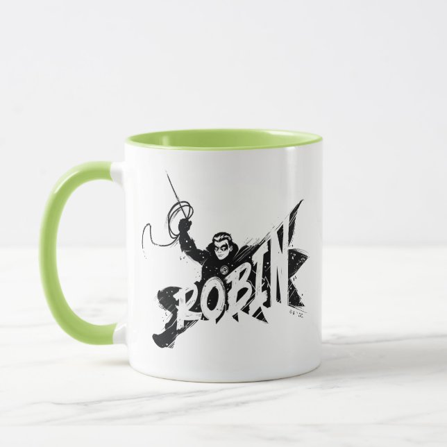 Caneca Nome do Pincel de Tinta Robin (Esquerda)