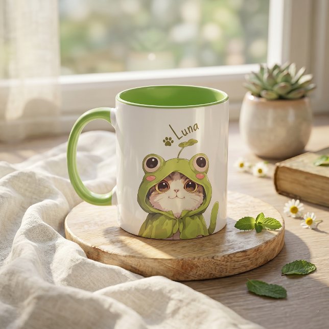 Caneca Nome e Foto Simples Modernos do Pet (Criador carregado)
