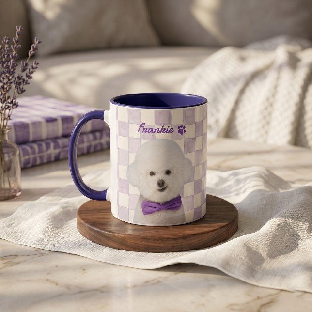 Caneca Nome e Foto Simples Modernos do Pet (Criador carregado)