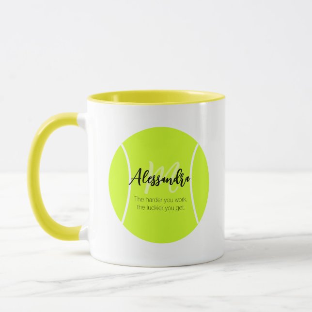 Caneca nome e texto personalizados de tênis (Esquerda)
