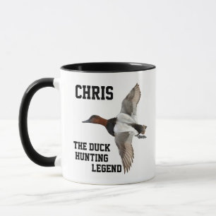 Caneca Nome Engraçado Pato Caça Legenda Canvasback Esport