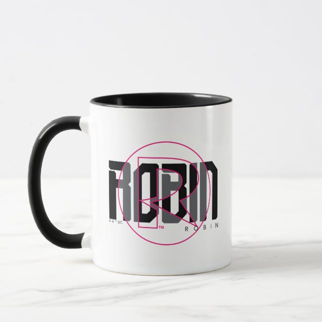 Caneca Nome Gráfico Robin Hi-Tech (Esquerda)