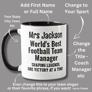 Caneca Nome, Melhor Gerente de Futebol do Mundo