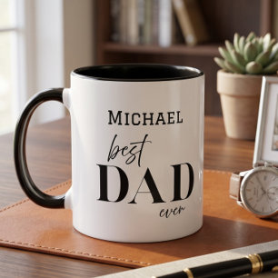Caneca Nome Melhor Pai de Todos os Tempos Tipografia Simp