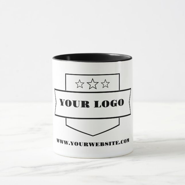 Caneca Nome ou empresa personalizada do logotipo (Centro)