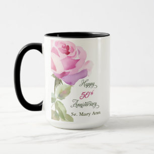 Caneca Nome Personalizado 50º Aniversário Jubileu Católic