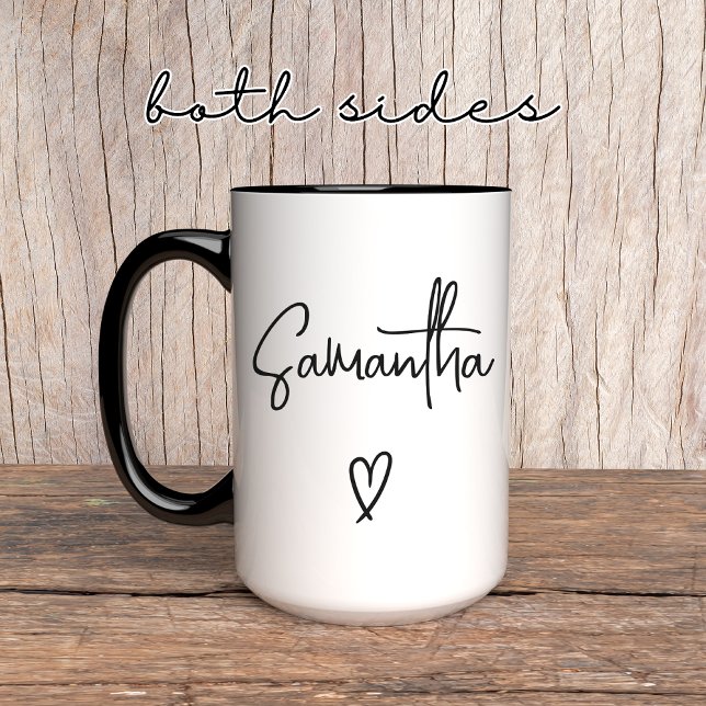 Caneca Nome Personalizado, Aniversário, Presente d (custom ceramic mug, personalized gift mug, coffee lover gift, minimalist name mug, bulk mug gift)