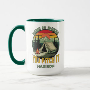 Caneca Nome Personalizado Camping