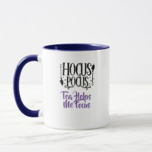 Nome Personalizado 'Chá Hocus Pocus Me Ajuda a Foc