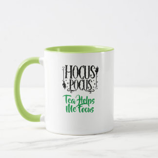 Caneca Nome Personalizado 'Chá Hocus Pocus Me Ajuda a Foc