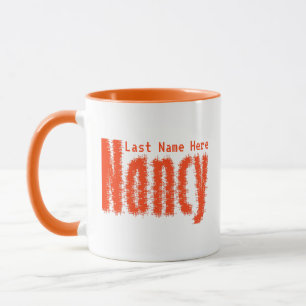Caneca Nome personalizado de "Nancy" em pontos pixelizado