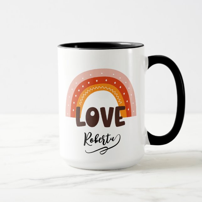 Caneca Nome personalizado dia dos namorados  (Direita)