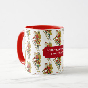 Caneca Nome Personalizado do Pai Natal e Ofertas do natal