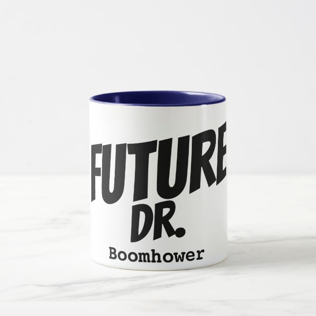 Caneca Nome personalizado Dr. Futuro Dr. Dr. Engraçado Mé (Centro)