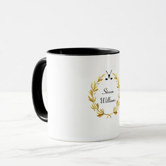 Caneca Nome personalizado Golf Mug (Frente Esquerda)
