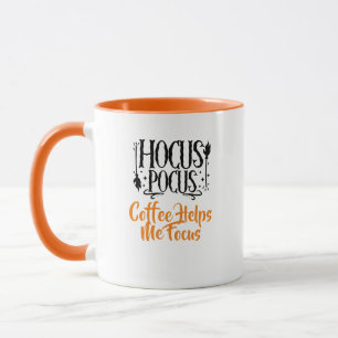 Caneca Nome Personalizado 'Hocus Pocus Café Me Ajuda a Fo