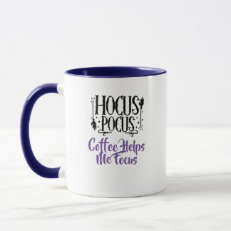 Caneca Nome Personalizado 'Hocus Pocus Café Me Ajuda a Fo