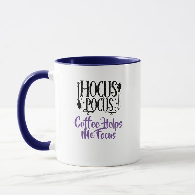 Caneca Nome Personalizado 'Hocus Pocus Café Me Ajuda a Fo (Esquerda)