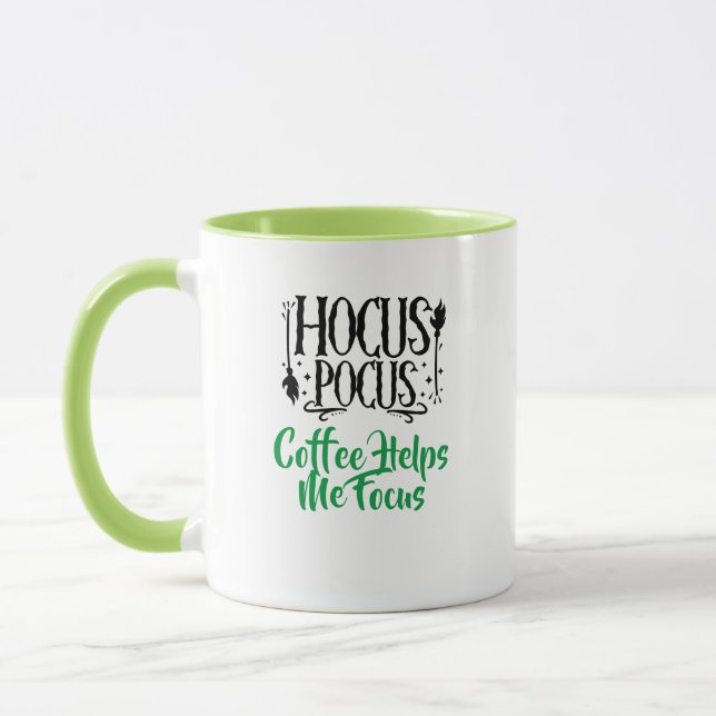Caneca Nome Personalizado 'Hocus Pocus Café Me Ajuda a Fo (Esquerda)