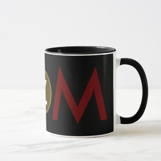 Caneca nome personalizado iniciais letras (Direita)
