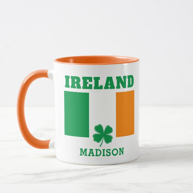 Caneca Nome Personalizado Irlanda (Esquerda)